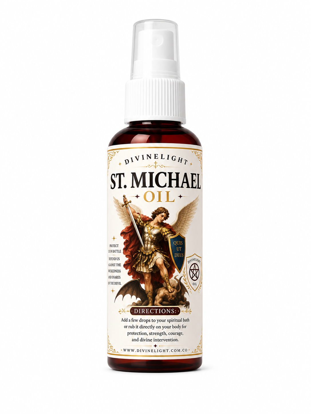 🛡️ St. Michael Spiritual Oil – Protection, Strength & Divine Guidance