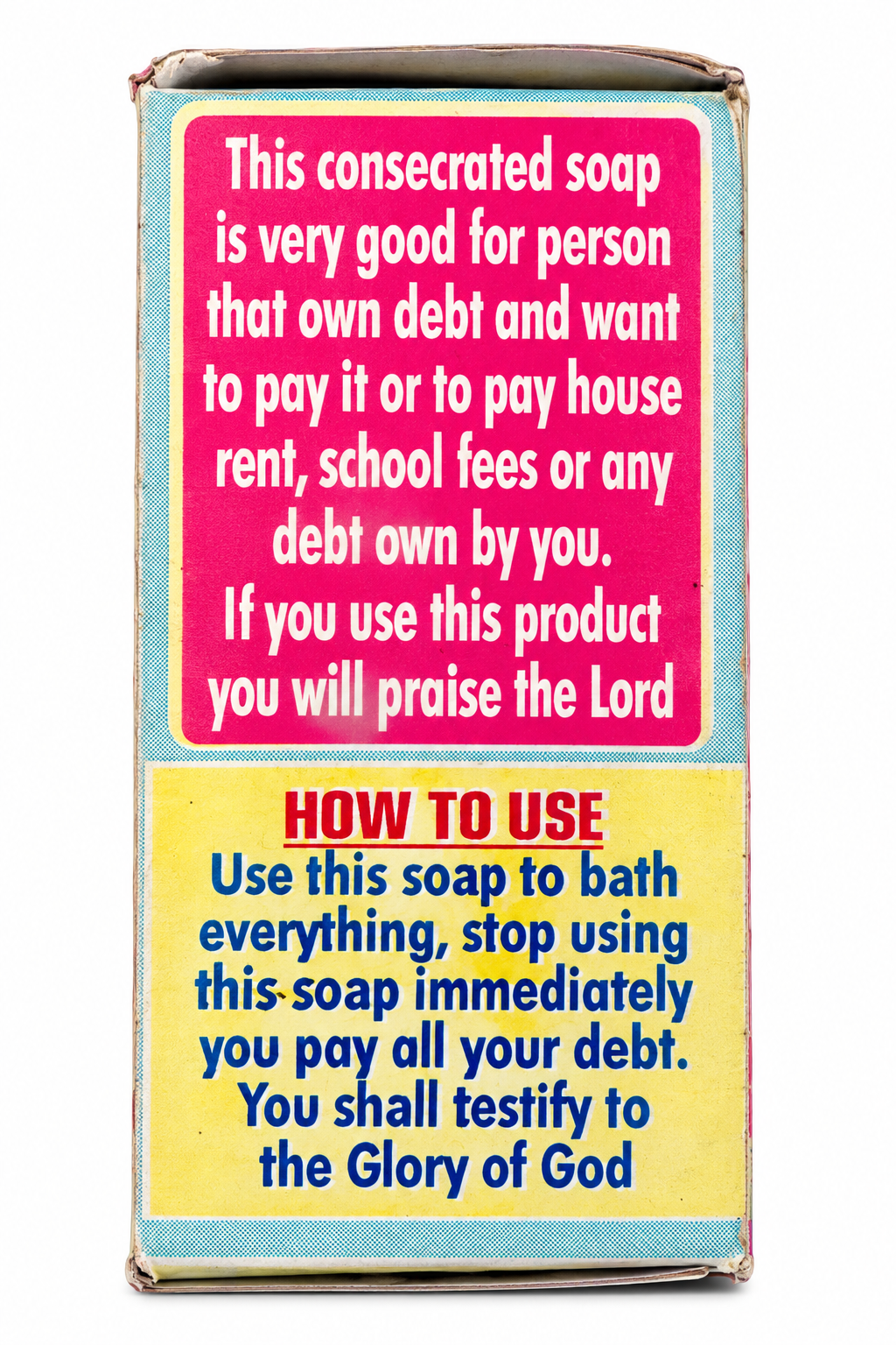 To Pay Debt Consecrated Soap