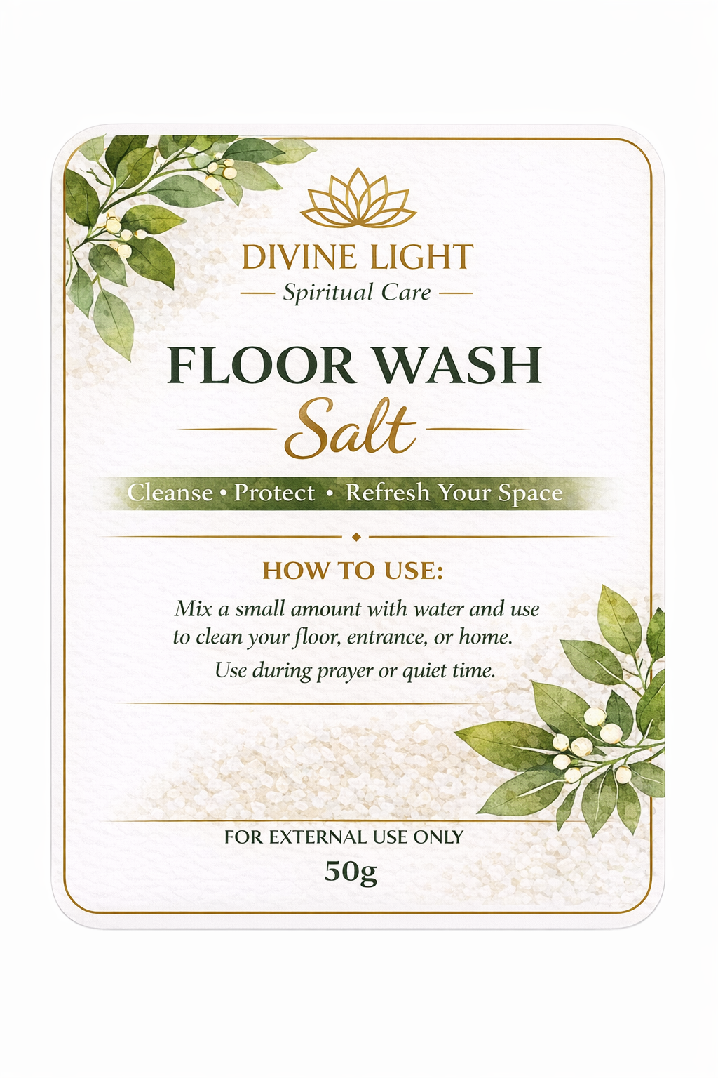 FLOOR WASH SPIRITUAL SALT