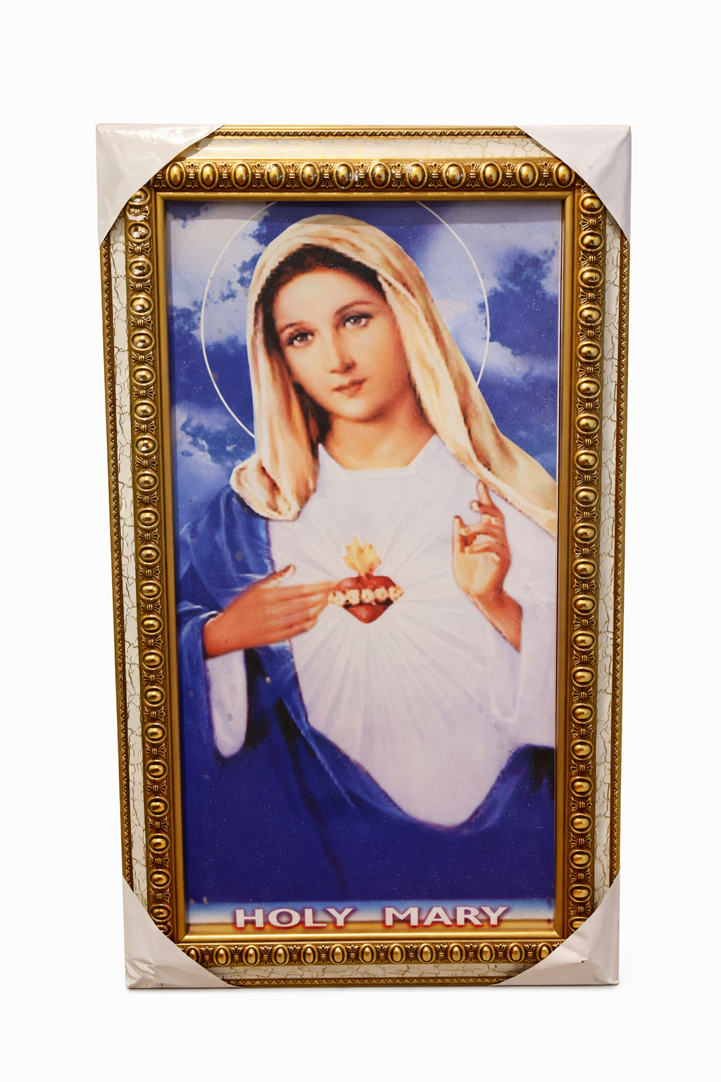 ✨ Holy Mary Sacred Heart Framed Portrait Faith • Devotion • Protection • Home Blessing