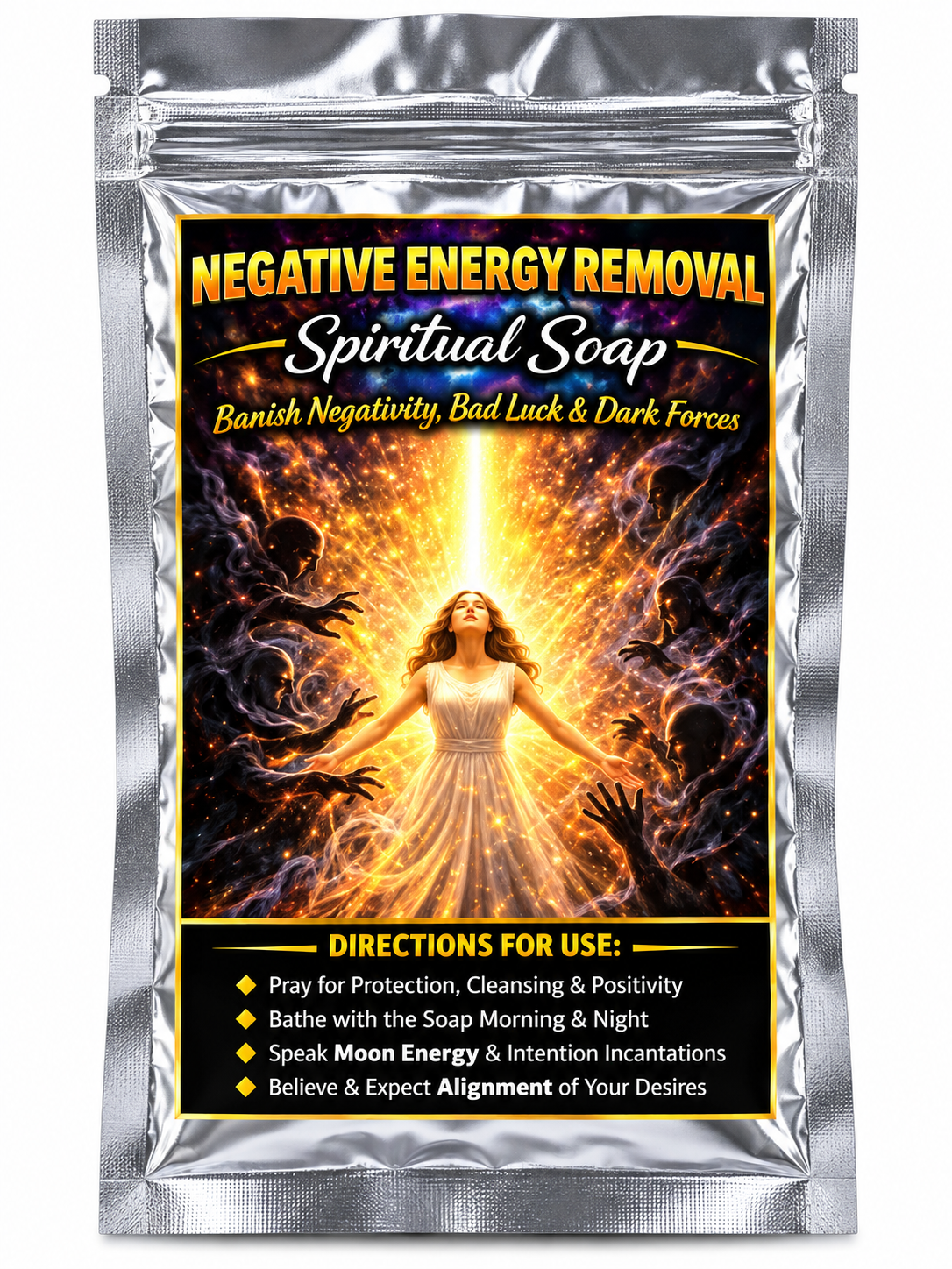 Negative Energy Removal Spiritual Soap – Cleansing, Positivity & Protection Bath Soap