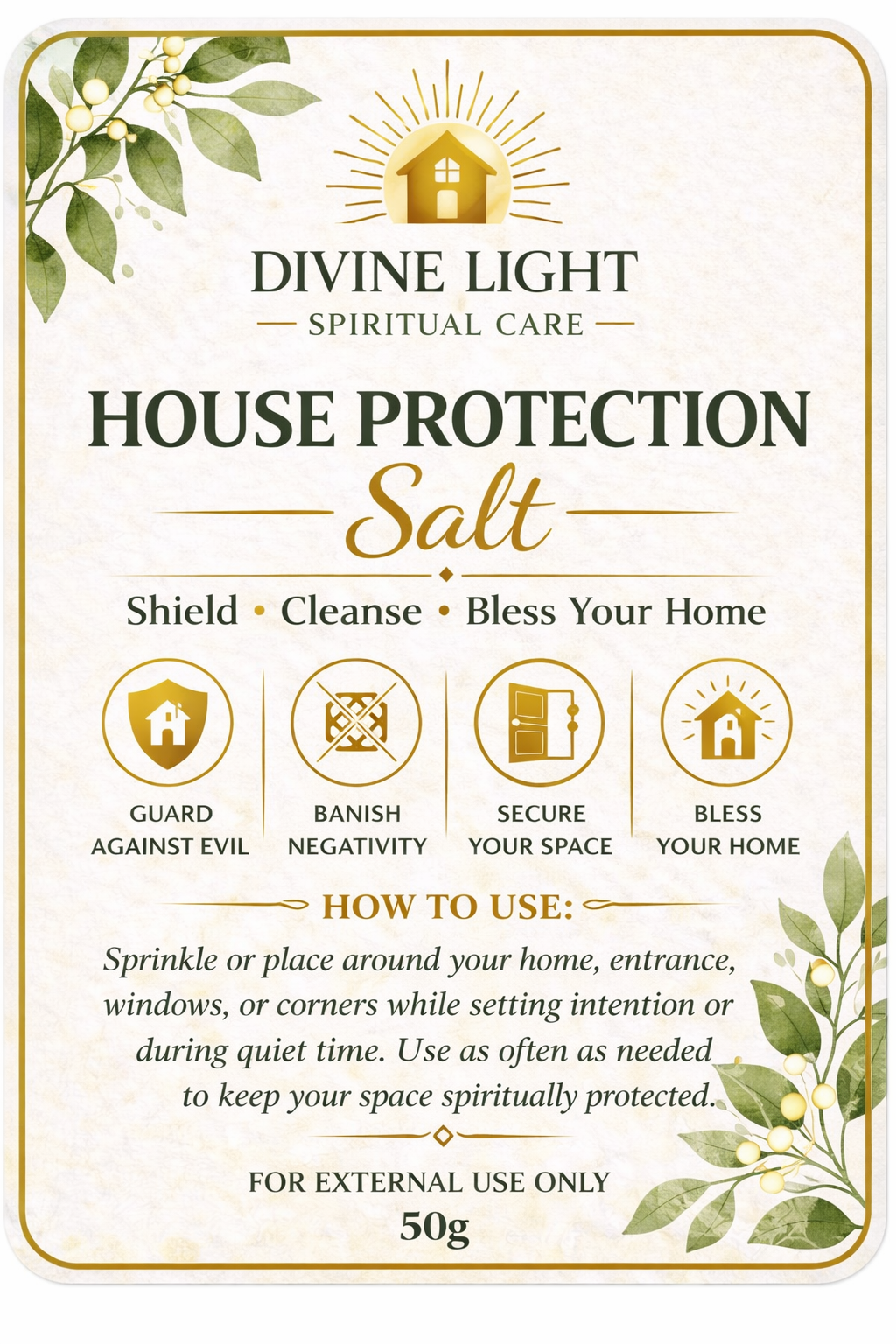 HOUSE PROTECTION SPIRITUAL SALT