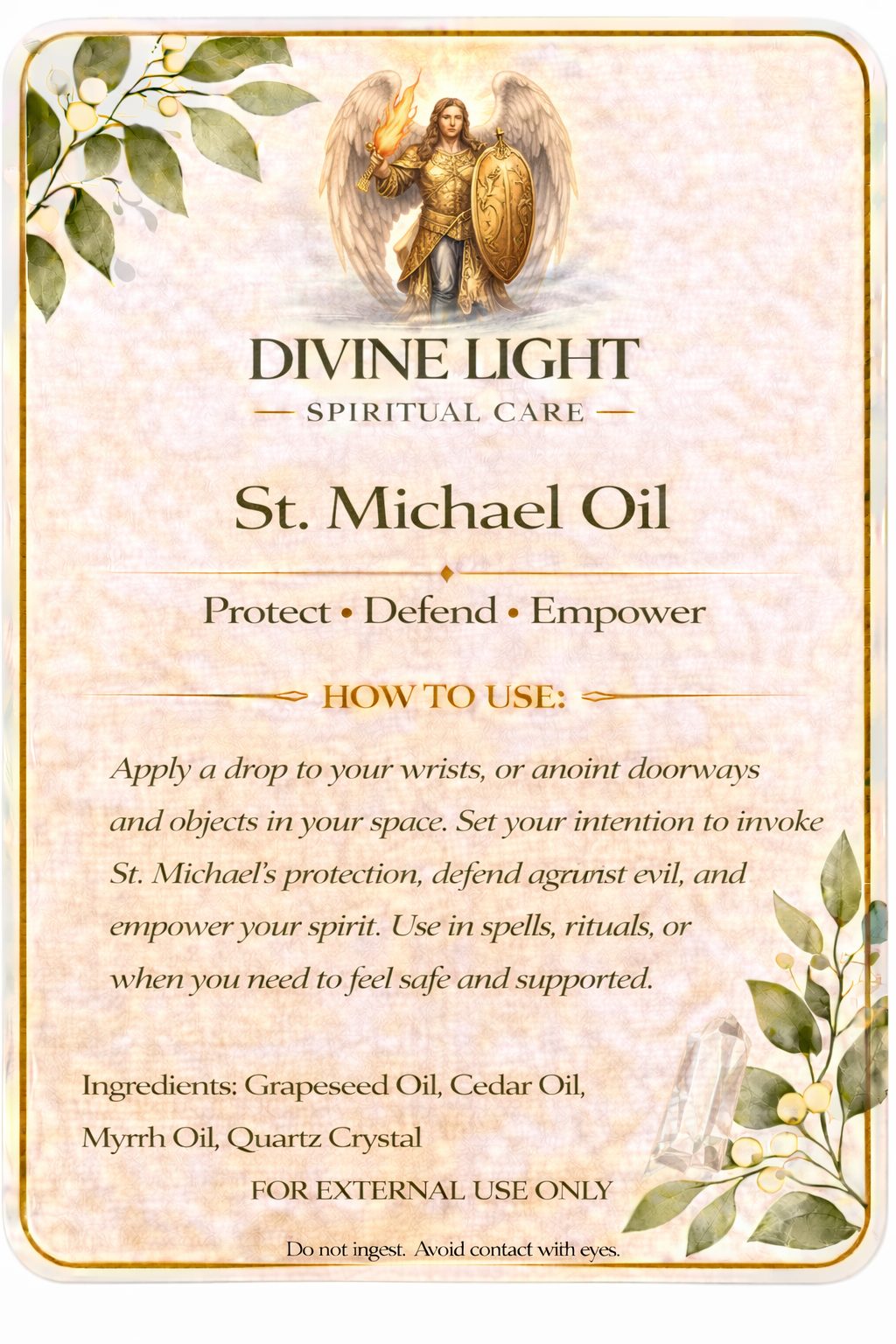 ST.MICHAEL OIL SPIRITUAL OIL