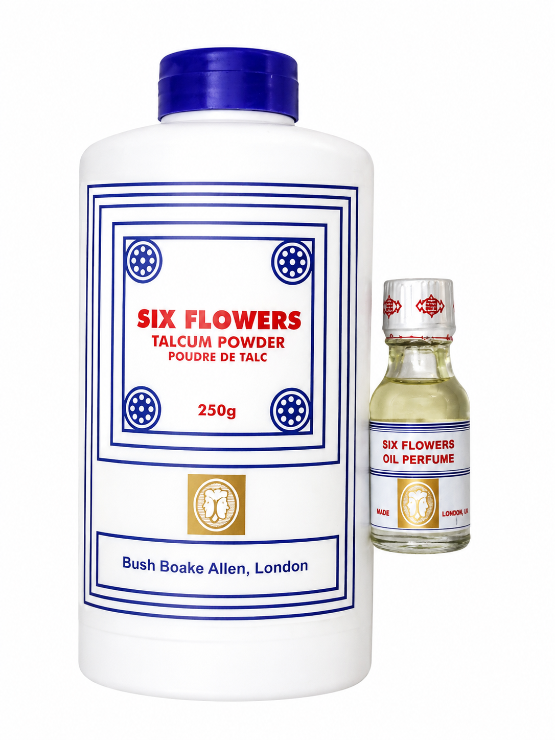 Six Flowers Kit - Talcum Powder – Soft, Sacred & Spiritually Soothing (250g) + Perfumed Oil (18Ml)