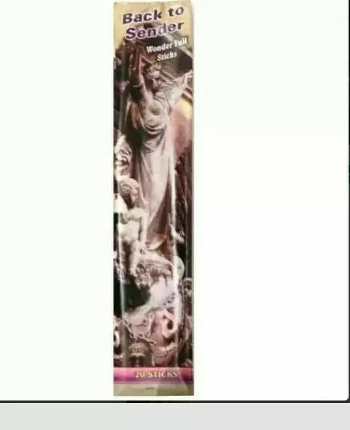 🌿 BACK TO SENDER INCENSE STICKS – AROMATIC (20 pcs) Powerful Protection • Reversal • Cleansing Energy