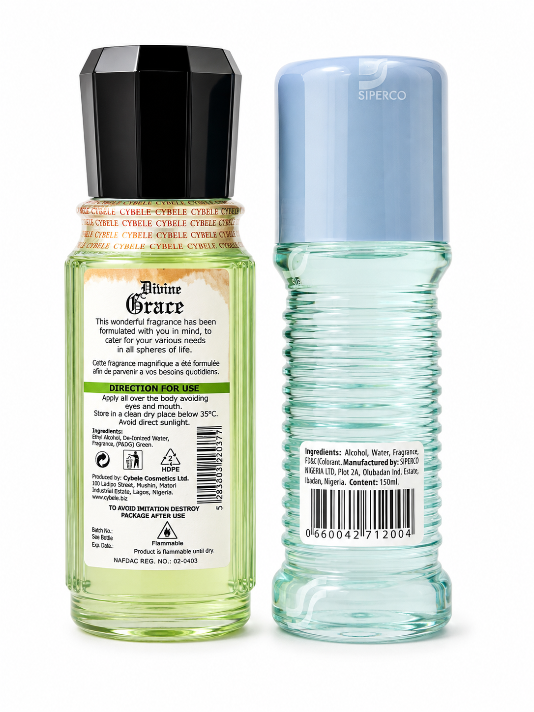 Divine Favour and Divine grace 150 ml each