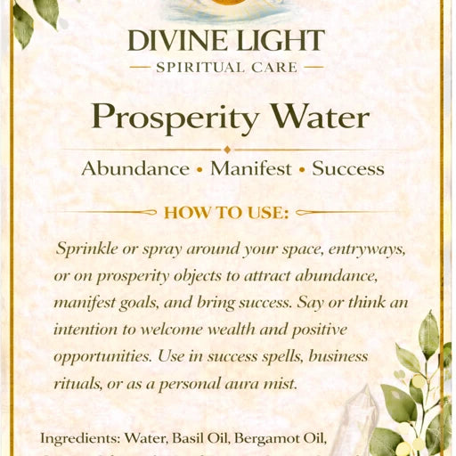 PROSPERITY WATER SPIRITUAL WATER