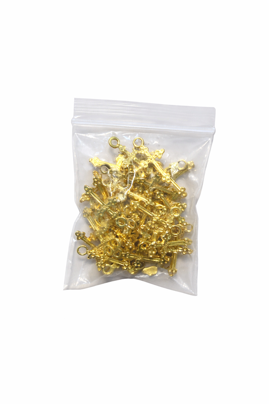 ✨ Gold Cross Charms (1 pcs) Faith • Protection • Jewellery Making • Spiritual Accessories original