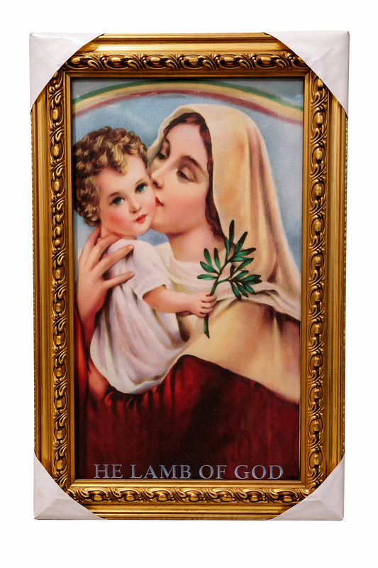 ✨Holymary & Child – Framed Holy Portrait Motherly Love • Protection • Peace • Divine Blessing