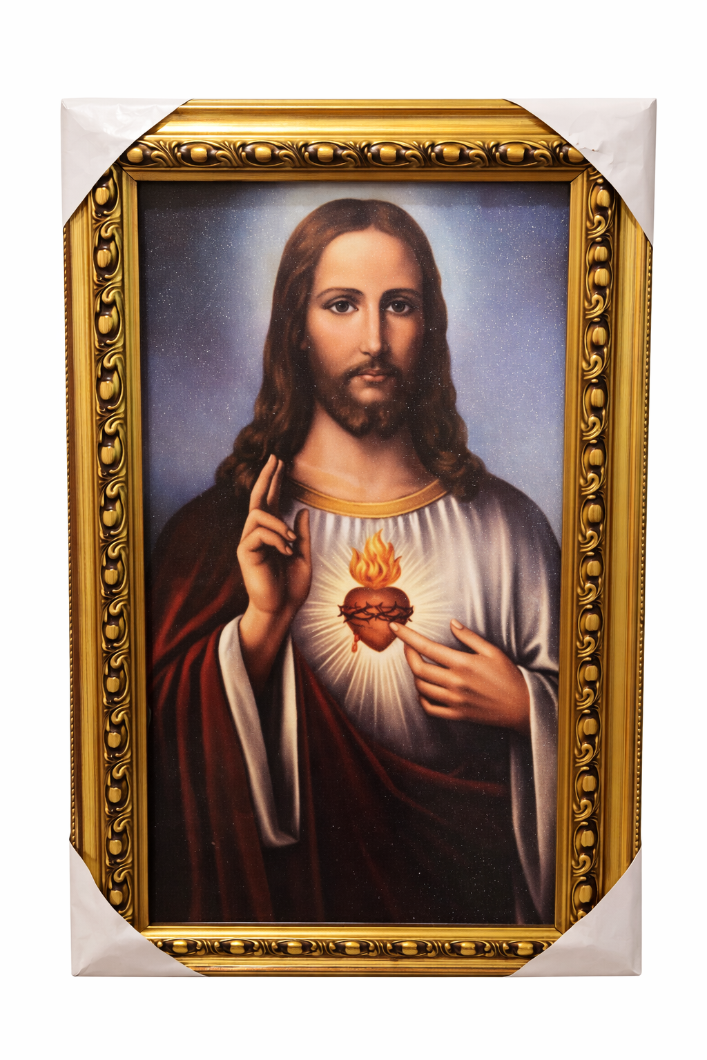 ✨ Sacred Heart of Jesus – Divine Mercy Framed Portrait Divine Love • Protection • Healing • Home Blessing