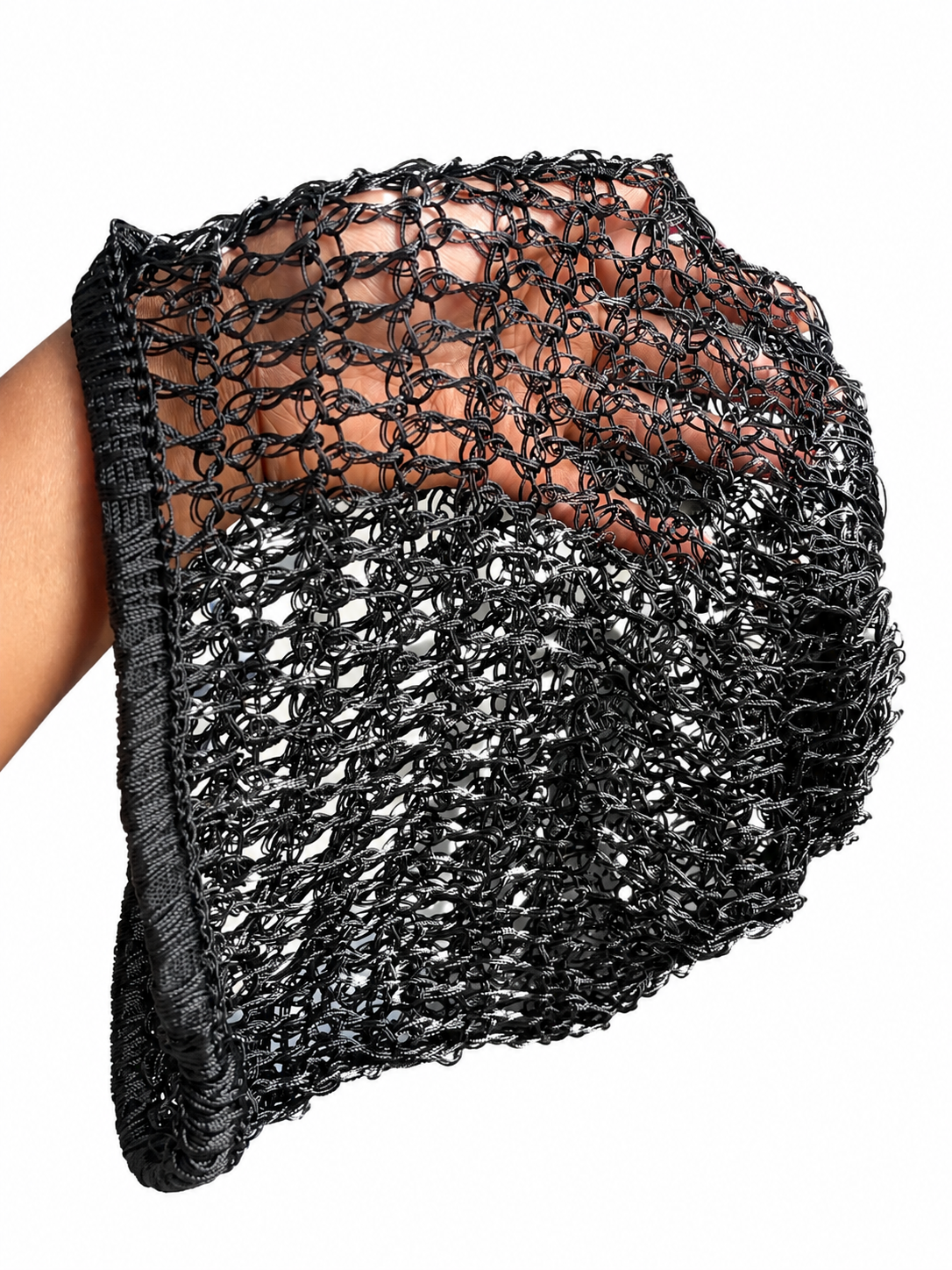 Woman's Solid Color Crochet Elastic Handmade Hair Net Hat, Sleep Cap, Sleep Bonnets, Hair (clearance)Protection Cap