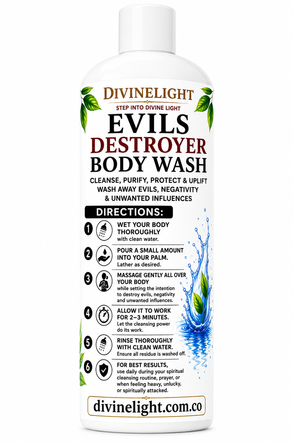 🛡️ Evil Destroyer Body Wash – Spiritual Cleansing & Protection