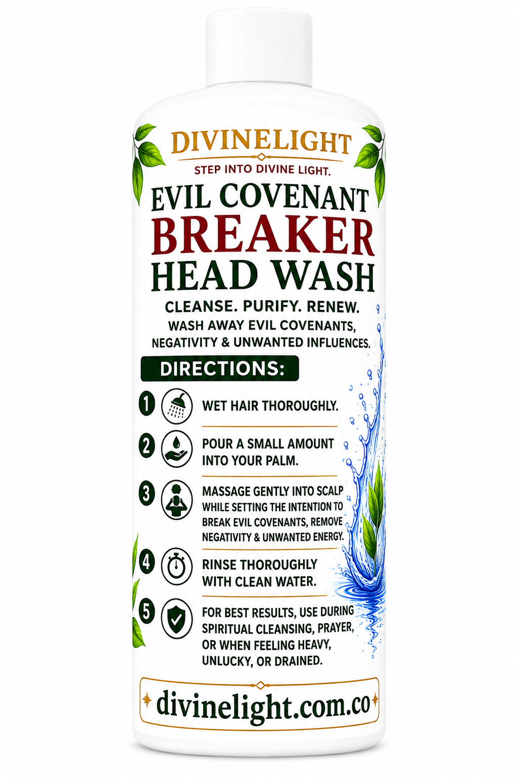 🛡️ Evil Covenant Breaker Head Wash – Spiritual Cleansing & Renewal