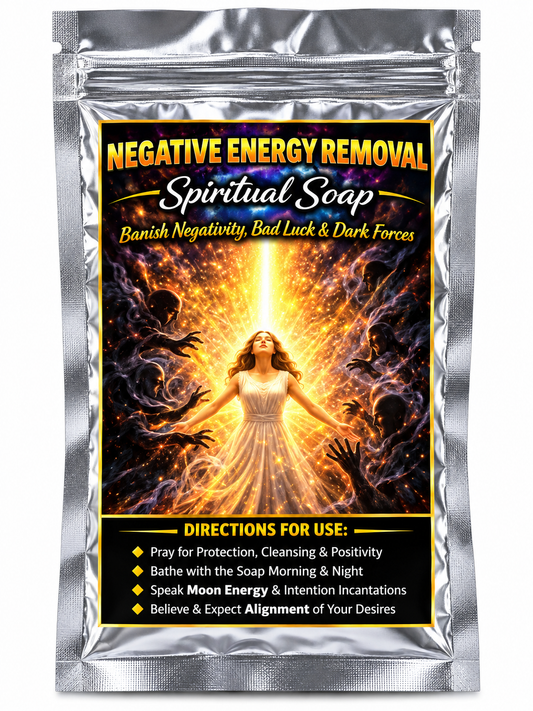 Negative Energy Removal Spiritual Soap – Cleansing, Positivity & Protection Bath Soap