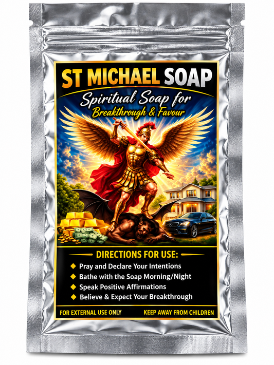 St Michael Spiritual Soap – Breakthrough, Favour & Positive Intention Cleansing Soap