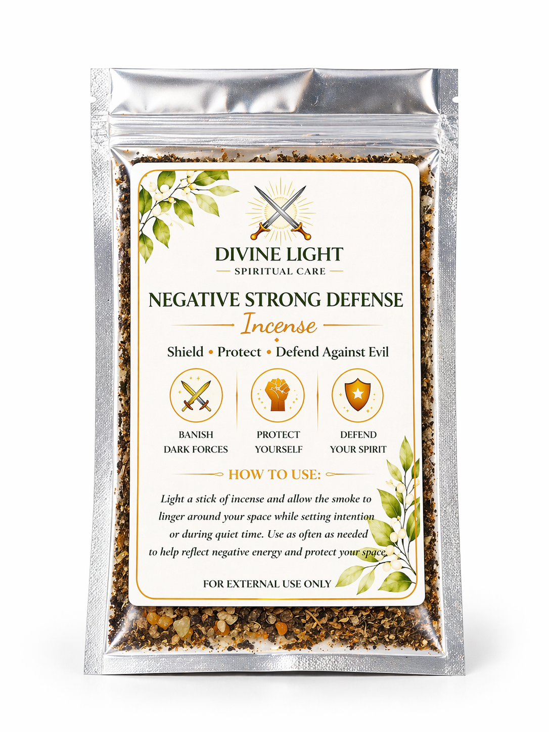 NEGATIVE STRONG DEFENSE SPIRITUAL INCENSE