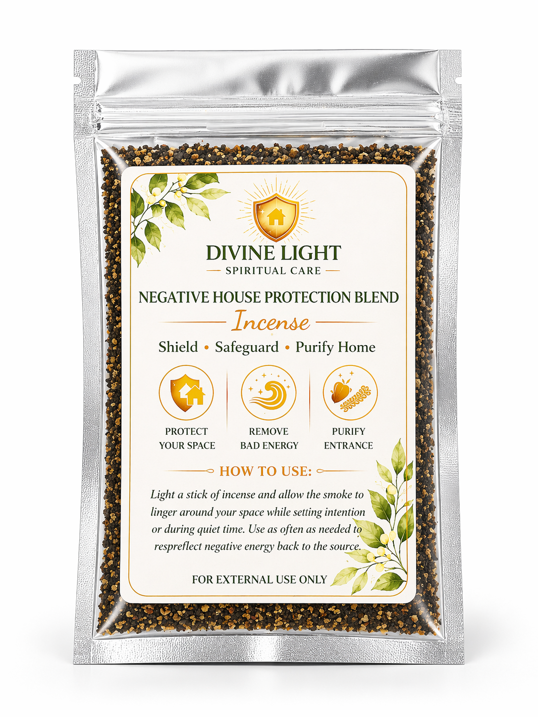 NEGATIVE HOUSE PROTECTION BLEND INCENSE SPIRITUAL INCENSE
