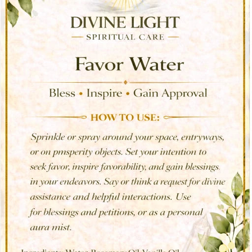 FAVOR WATER SPIRITUAL WATER