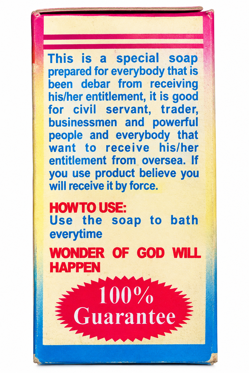 Receive Your Entitlement By Force Spiritual Soap